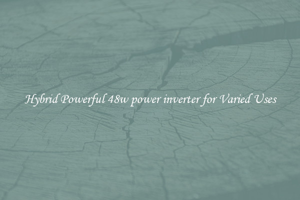 Hybrid Powerful 48w power inverter for Varied Uses
