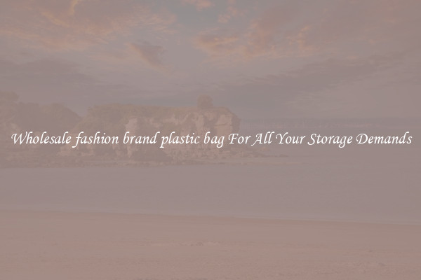 Wholesale fashion brand plastic bag For All Your Storage Demands