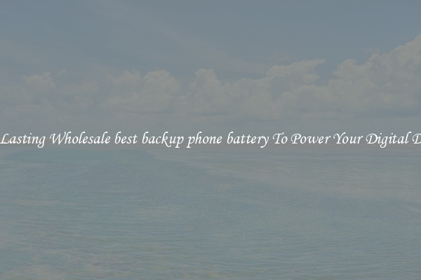 Long Lasting Wholesale best backup phone battery To Power Your Digital Devices