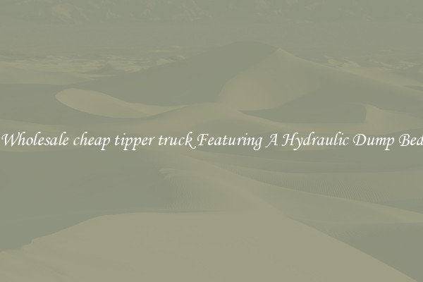 Wholesale cheap tipper truck Featuring A Hydraulic Dump Bed