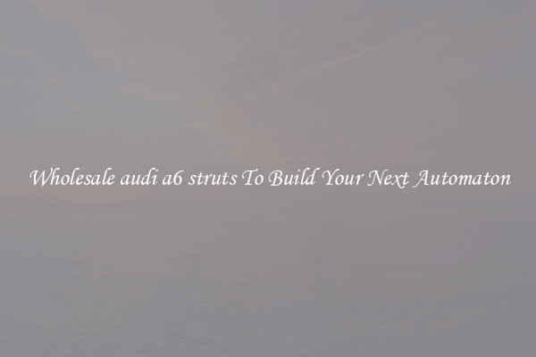 Wholesale audi a6 struts To Build Your Next Automaton