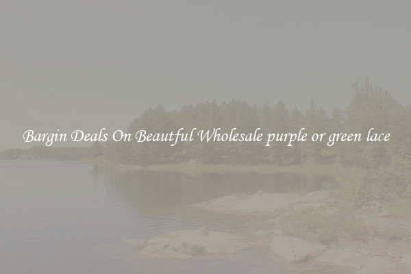 Bargin Deals On Beautful Wholesale purple or green lace