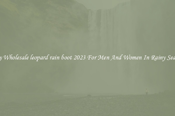 Buy Wholesale leopard rain boot 2023 For Men And Women In Rainy Season