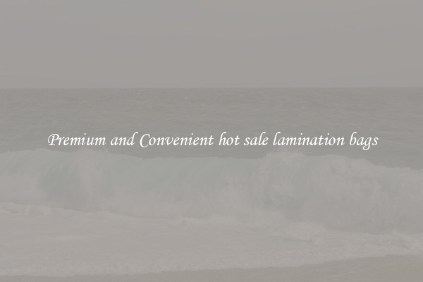 Premium and Convenient hot sale lamination bags