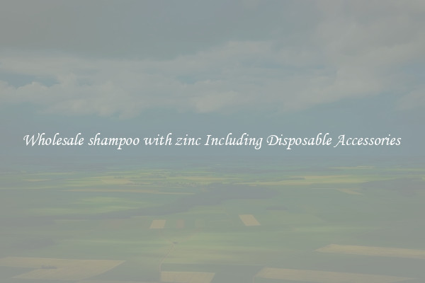 Wholesale shampoo with zinc Including Disposable Accessories 
