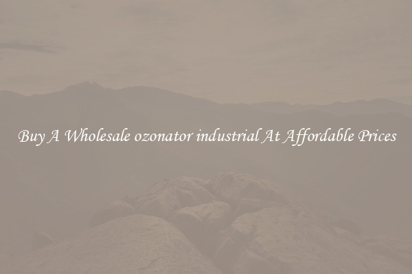 Buy A Wholesale ozonator industrial At Affordable Prices
