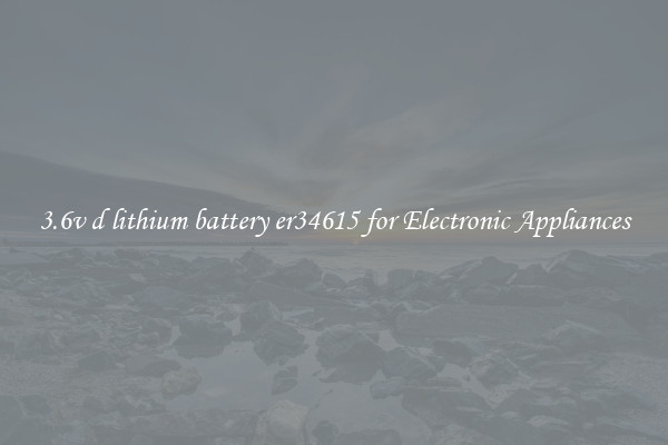 3.6v d lithium battery er34615 for Electronic Appliances