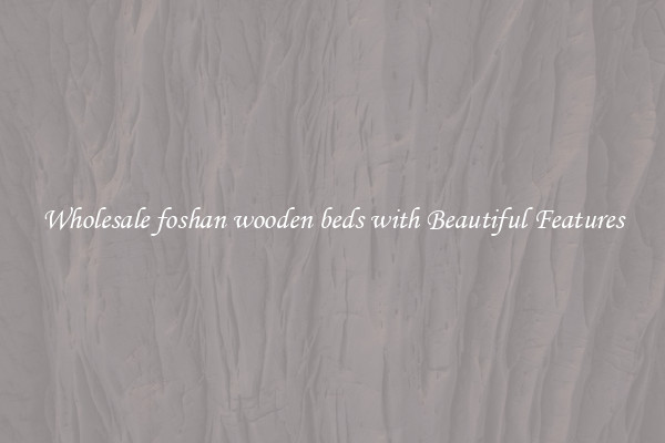 Wholesale foshan wooden beds with Beautiful Features