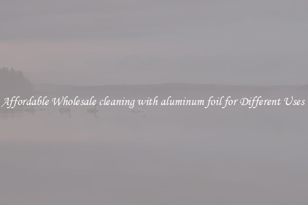 Affordable Wholesale cleaning with aluminum foil for Different Uses 